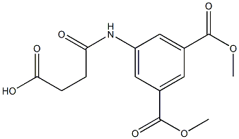 4-[3,5-bis(methoxycarbonyl)anilino]-4-oxobutanoic acid Structure