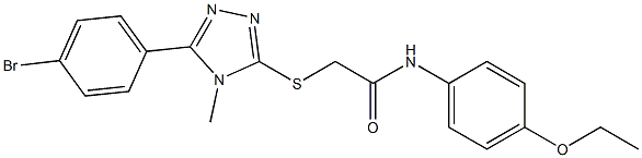 2-{[5-(4-bromophenyl)-4-methyl-4H-1,2,4-triazol-3-yl]sulfanyl}-N-(4-ethoxyphenyl)acetamide