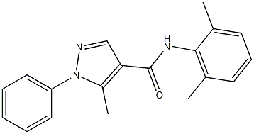 N-(2,6-dimethylphenyl)-5-methyl-1-phenyl-1H-pyrazole-4-carboxamide Structure