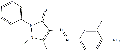 4-[(4-amino-3-methylphenyl)diazenyl]-1,5-dimethyl-2-phenyl-1,2-dihydro-3H-pyrazol-3-one