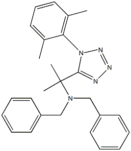 N,N-dibenzyl-2-[1-(2,6-dimethylphenyl)-1H-tetraazol-5-yl]-2-propanamine Structure