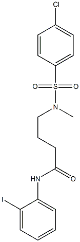 4-[[(4-chlorophenyl)sulfonyl](methyl)amino]-N-(2-iodophenyl)butanamide|