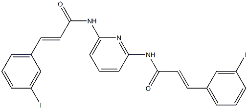 3-(3-iodophenyl)-N-(6-{[3-(3-iodophenyl)acryloyl]amino}-2-pyridinyl)acrylamide Struktur