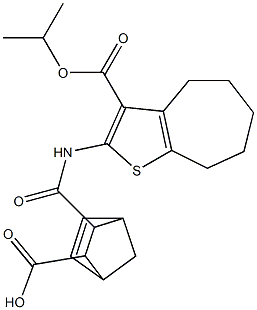  3-({[3-(isopropoxycarbonyl)-5,6,7,8-tetrahydro-4H-cyclohepta[b]thien-2-yl]amino}carbonyl)bicyclo[2.2.1]hept-5-ene-2-carboxylic acid