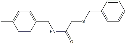 2-(benzylsulfanyl)-N-(4-methylbenzyl)acetamide Struktur