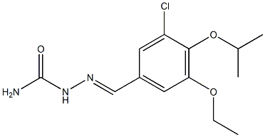 3-chloro-5-ethoxy-4-isopropoxybenzaldehyde semicarbazone 结构式