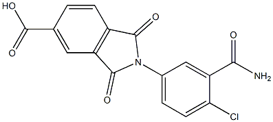 2-[3-(aminocarbonyl)-4-chlorophenyl]-1,3-dioxo-5-isoindolinecarboxylic acid