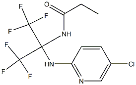 N-[1-[(5-chloro-2-pyridinyl)amino]-2,2,2-trifluoro-1-(trifluoromethyl)ethyl]propanamide