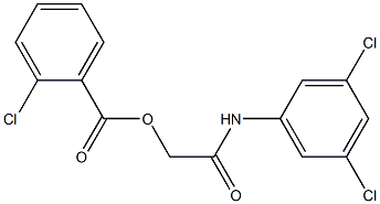  2-(3,5-dichloroanilino)-2-oxoethyl 2-chlorobenzoate