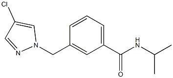 3-[(4-chloro-1H-pyrazol-1-yl)methyl]-N-isopropylbenzamide Structure