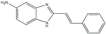 2-(2-phenylvinyl)-1H-benzimidazol-5-ylamine Struktur