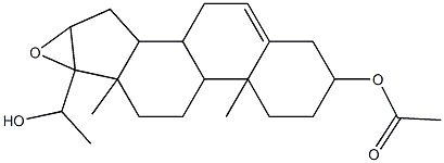 6b-(1-hydroxyethyl)-4a,6a-dimethyl-2,3,4,4a,4b,5,6,6a,6b,7a,8,8a,8b,9-tetradecahydro-1H-naphtho[2',1':4,5]indeno[1,2-b]oxiren-2-yl acetate|