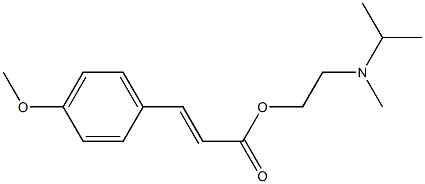 2-[isopropyl(methyl)amino]ethyl 3-(4-methoxyphenyl)acrylate Struktur