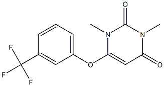 1,3-dimethyl-6-[3-(trifluoromethyl)phenoxy]-2,4(1H,3H)-pyrimidinedione