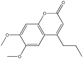 6,7-dimethoxy-4-propyl-2H-chromen-2-one Structure