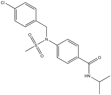 4-[[(4-chlorophenyl)methyl](methylsulfonyl)amino]-N-(1-methylethyl)benzamide|