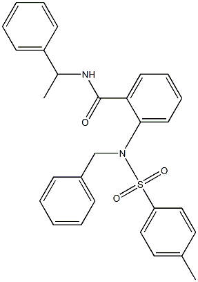 2-{benzyl[(4-methylphenyl)sulfonyl]amino}-N-(1-phenylethyl)benzamide|