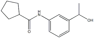 N-[3-(1-hydroxyethyl)phenyl]cyclopentanecarboxamide Structure