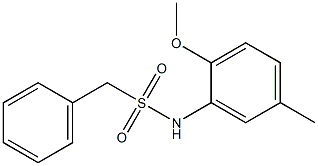 N-(2-methoxy-5-methylphenyl)(phenyl)methanesulfonamide Struktur