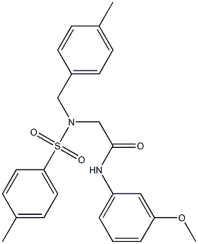  N-(3-methoxyphenyl)-2-{(4-methylbenzyl)[(4-methylphenyl)sulfonyl]amino}acetamide