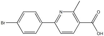 6-(4-bromophenyl)-2-methylnicotinic acid Structure