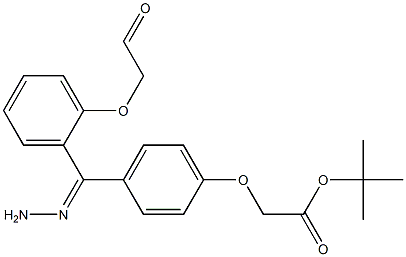 tert-butyl {4-[2-(phenoxyacetyl)carbohydrazonoyl]phenoxy}acetate Structure