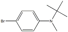 4-bromo-N-(tert-butyl)-N-methylaniline 化学構造式