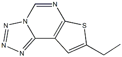 8-ethyltetraazolo[1,5-c]thieno[3,2-e]pyrimidine Struktur