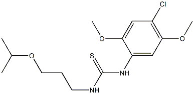 N-(4-chloro-2,5-dimethoxyphenyl)-N'-(3-isopropoxypropyl)thiourea Structure