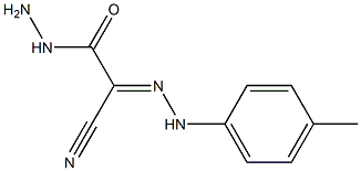 2-cyano-2-[(4-methylphenyl)hydrazono]acetohydrazide 结构式