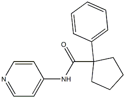 1-phenyl-N-(4-pyridinyl)cyclopentanecarboxamide,,结构式