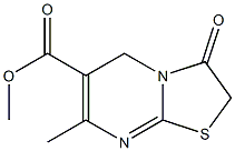 methyl 7-methyl-3-oxo-2,3-dihydro-5H-[1,3]thiazolo[3,2-a]pyrimidine-6-carboxylate Structure