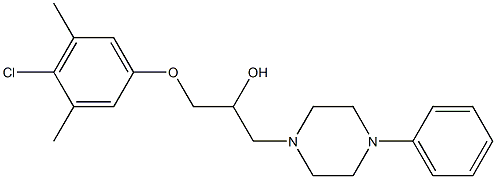  1-(4-chloro-3,5-dimethylphenoxy)-3-(4-phenyl-1-piperazinyl)-2-propanol