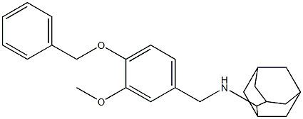 N-(2-adamantyl)-N-[4-(benzyloxy)-3-methoxybenzyl]amine,,结构式
