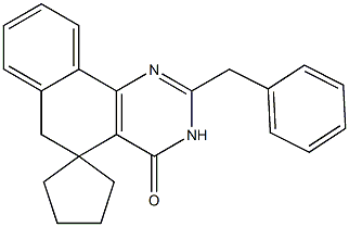2-benzyl-5,6-dihydrospiro(benzo[h]quinazoline-5,1'-cyclopentane)-4(3H)-one