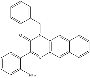 3-(2-aminophenyl)-1-benzylbenzo[g]quinoxalin-2(1H)-one,,结构式