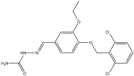 4-[(2,6-dichlorobenzyl)oxy]-3-ethoxybenzaldehyde semicarbazone Structure