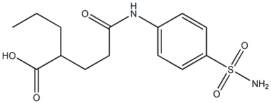 5-[4-(aminosulfonyl)anilino]-5-oxo-2-propylpentanoic acid