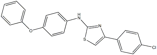 N-[4-(4-chlorophenyl)-1,3-thiazol-2-yl]-N-(4-phenoxyphenyl)amine 化学構造式