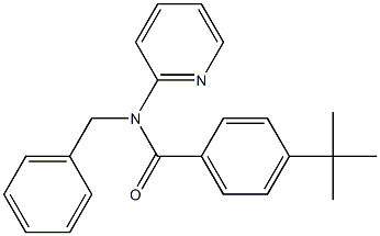 N-benzyl-4-tert-butyl-N-(2-pyridinyl)benzamide Structure