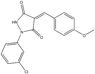 1-(3-chlorophenyl)-4-(4-methoxybenzylidene)-3,5-pyrazolidinedione