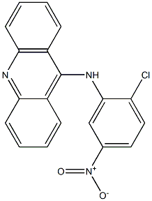 9-{2-chloro-5-nitroanilino}acridine 结构式
