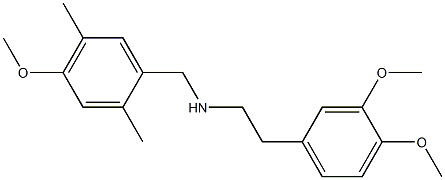 N-[2-(3,4-dimethoxyphenyl)ethyl]-N-(4-methoxy-2,5-dimethylbenzyl)amine Structure