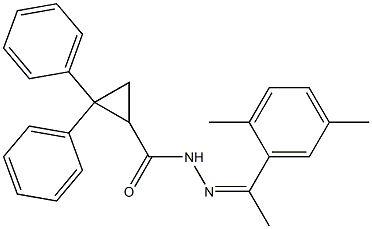 N'-[1-(2,5-dimethylphenyl)ethylidene]-2,2-diphenylcyclopropanecarbohydrazide