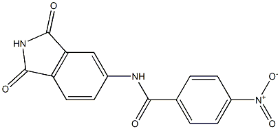 N-(1,3-dioxo-2,3-dihydro-1H-isoindol-5-yl)-4-nitrobenzamide Struktur