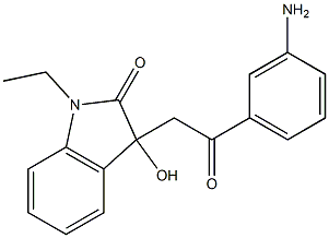 3-[2-(3-aminophenyl)-2-oxoethyl]-1-ethyl-3-hydroxy-1,3-dihydro-2H-indol-2-one