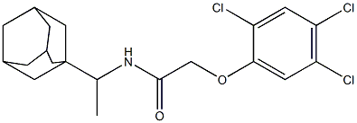 N-[1-(1-adamantyl)ethyl]-2-(2,4,5-trichlorophenoxy)acetamide Structure