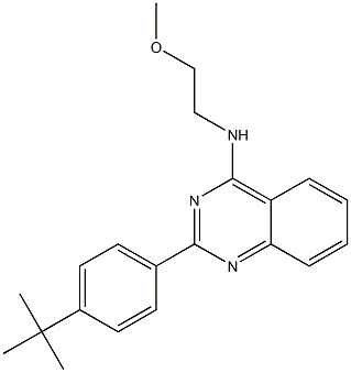 N-[2-(4-tert-butylphenyl)-4-quinazolinyl]-N-(2-methoxyethyl)amine