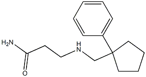 3-{[(1-phenylcyclopentyl)methyl]amino}propanamide|