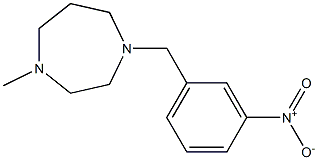 1-({3-nitrophenyl}methyl)-4-methyl-1,4-diazepane Structure